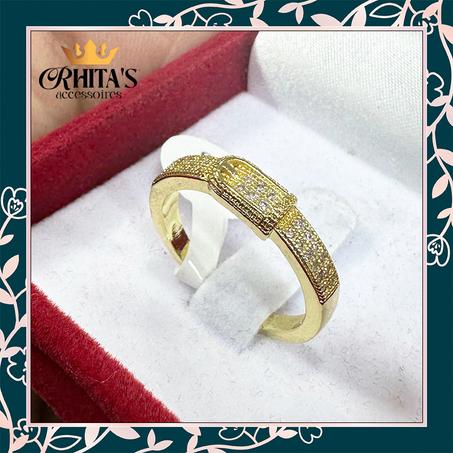 💍 خاتم فاخر بتصميم مشبك ناعم