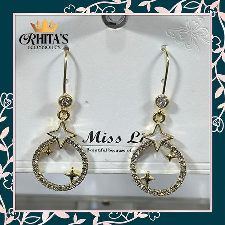 أقراط القمر والنجوم 