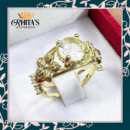 💍 خاتم فاخر بتصميم الأزهار الملكية