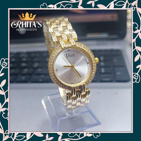 💛✨ ساعة Dior النسائية – عنوان الفخامة والأنوثة الراقية ✨💛