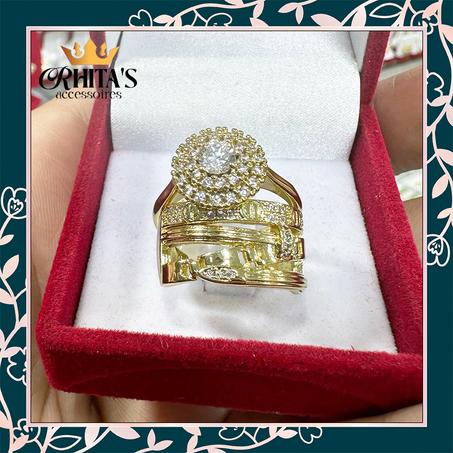  طقم خاتمين فاخر مزدوج