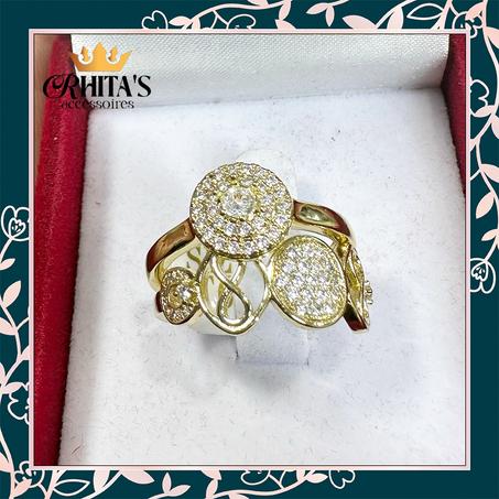  طقم خاتمين فاخر مزدوج