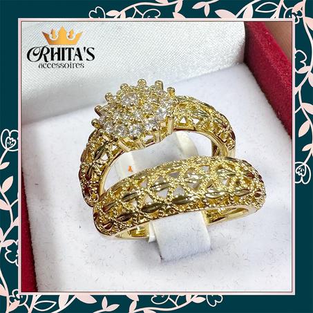  طقم خاتمين فاخر مزدوج