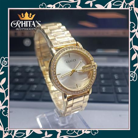 ✨ ساعة GUCCI النسائية – لمسة توقيت مملوءة بالأناقة ✨