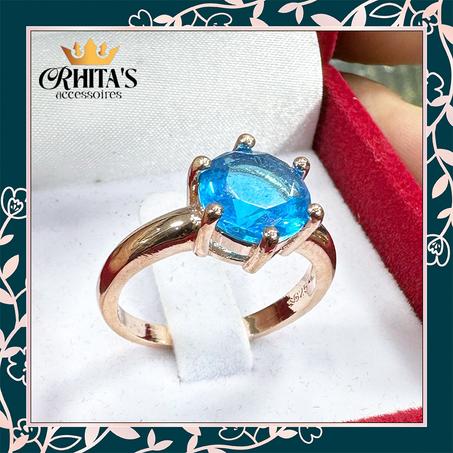 💍 خاتم بحجر أزرق ملكي