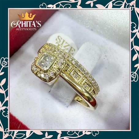  طقم خاتمين فاخر مزدوج