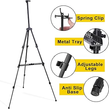 حامل الرسم ثلاثي القوائم القابل للطي chevalets - احترافي ومحمول