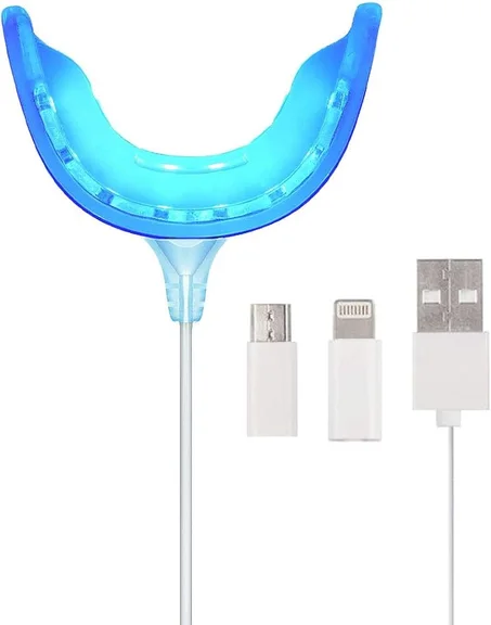 طقم تبييض الأسنان 3 في 1 القابل لإعادة الشحن بضوء LED – ابتسامة مشرقة فورية!