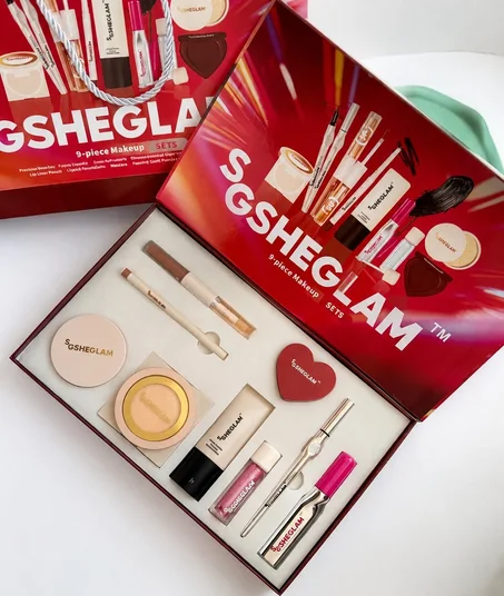 مجموعة مكياج SHEGLAM المتكاملة من 9 قطع – كل ما تحتاجينه!