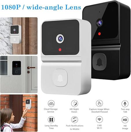 جرس باب ذكي لاسلكي مع كاميرا وصوت🔔