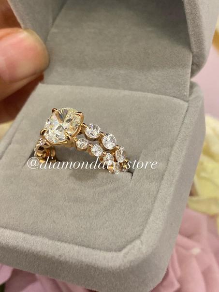 bague Ovale double -Rose gold