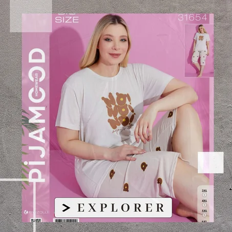 Pyjamas  Pantacourt (2XL-3XL-4XL-5XL)