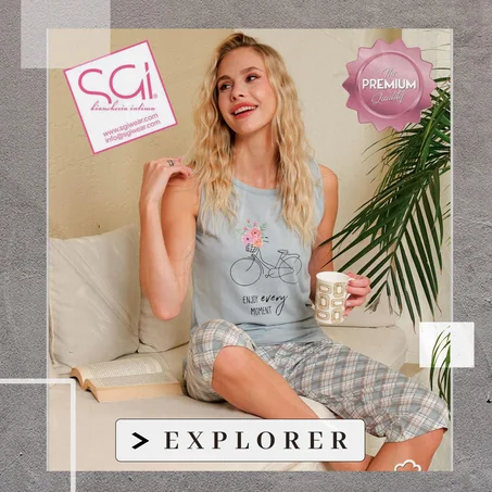 Pyjamas Pantacourt (M-L-XL-XXL)