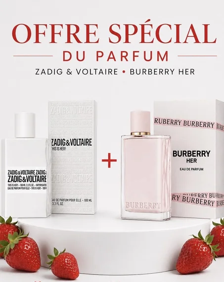 10ml Burberry her + 10ml Zadig&Voltaire