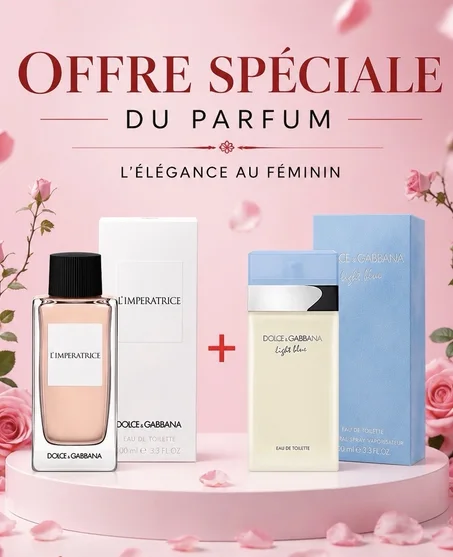 10ml D&G light bleu + 10ml L'Imperatrice