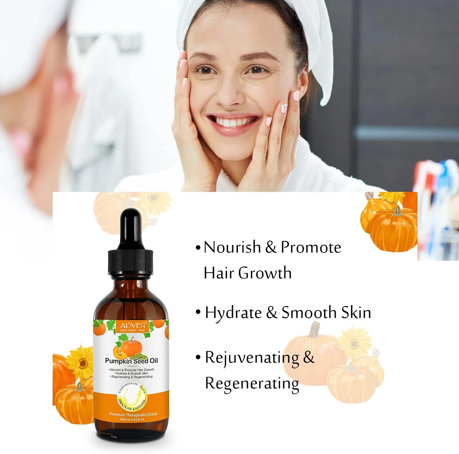 • زيت بذور اليقطين للشعر