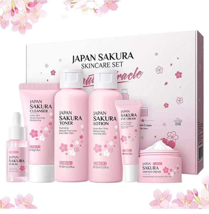مجموعة الساكورا اليابانية للعناية بالبشرة