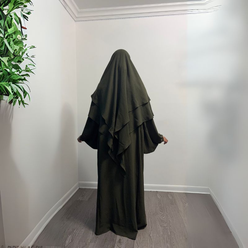 abaya and khimar set