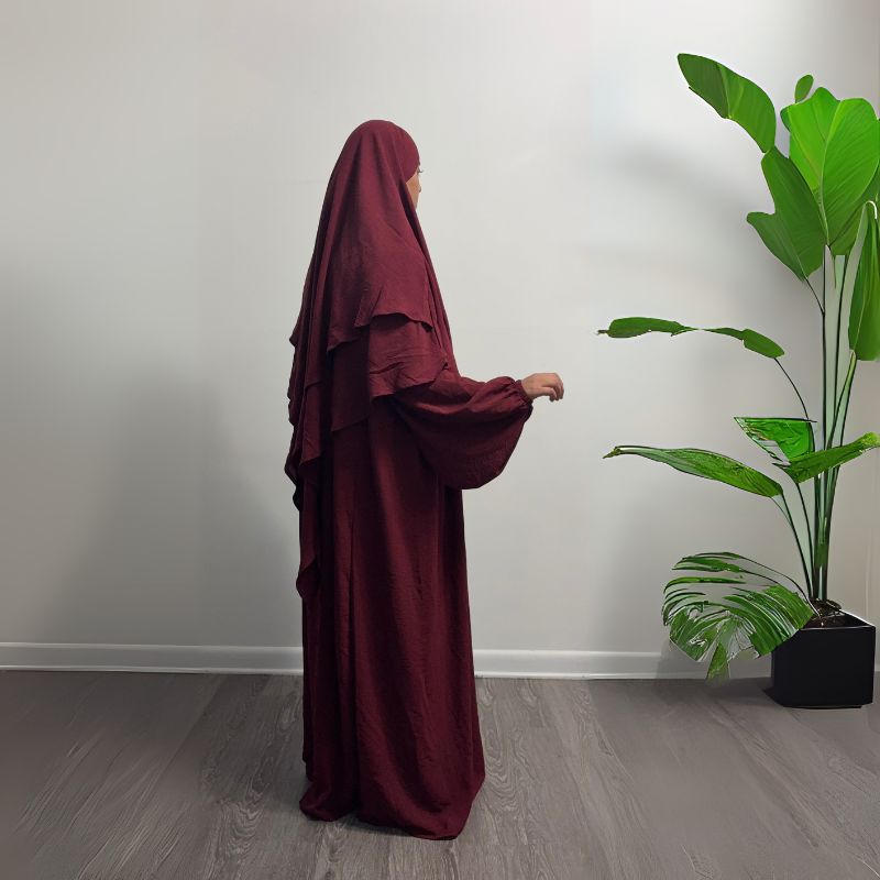 abaya and khimar set
