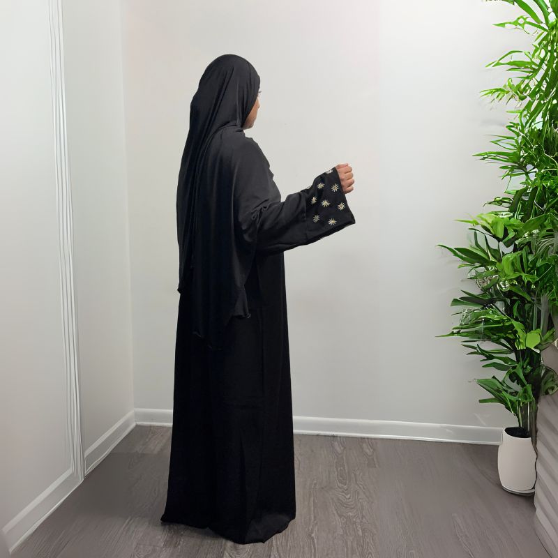 Floral Sleeves Abaya