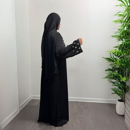 Floral Sleeves Abaya