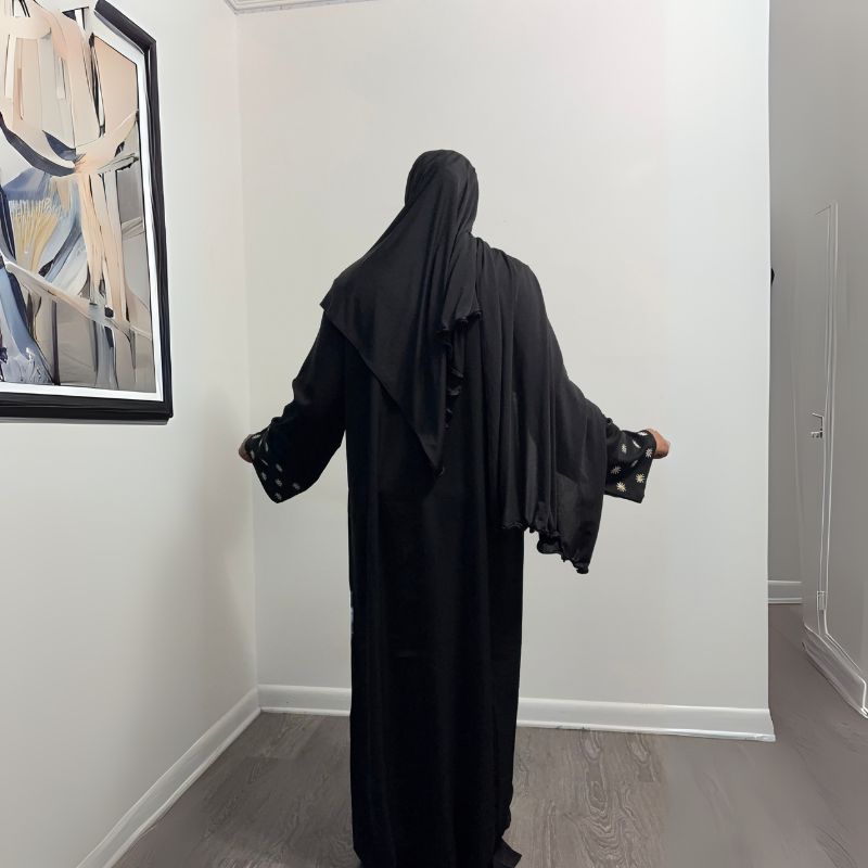 Floral Sleeves Abaya