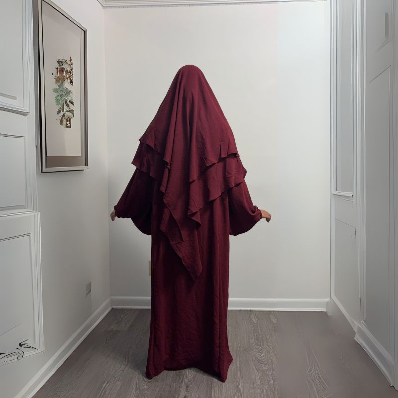 abaya and khimar set