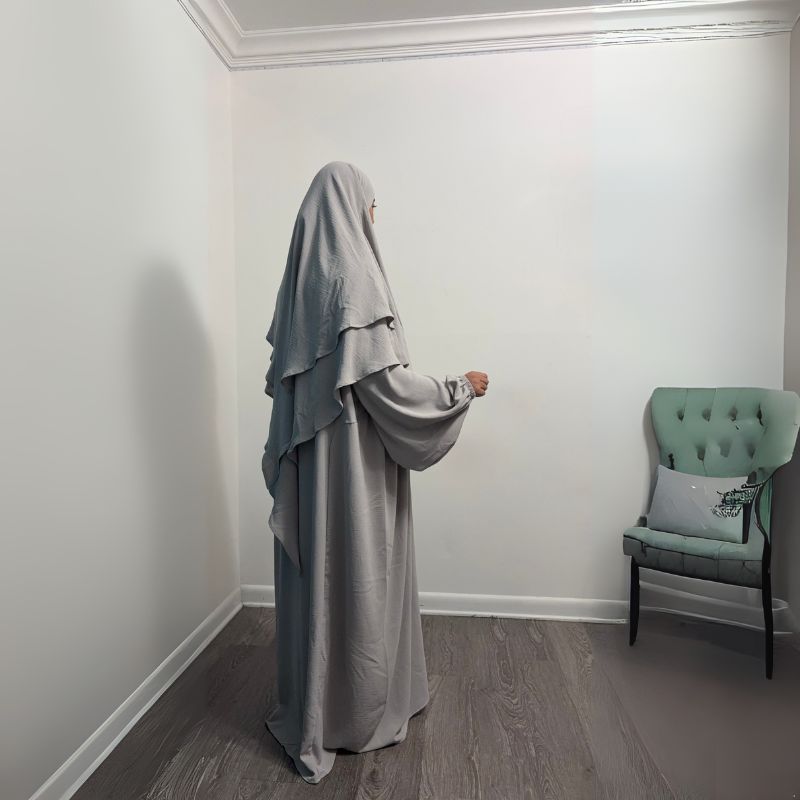 abaya and khimar set