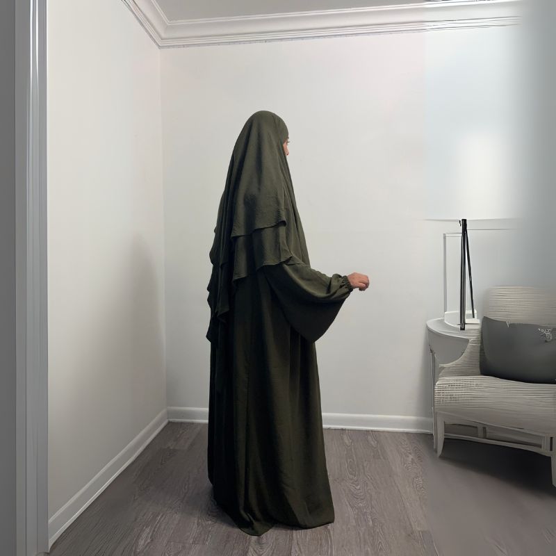 abaya and khimar set