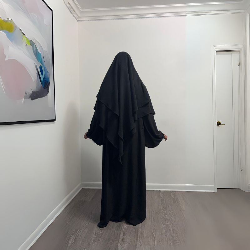 abaya and khimar set