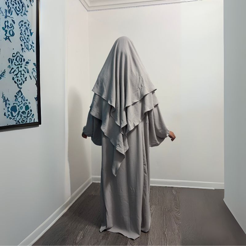 abaya and khimar set