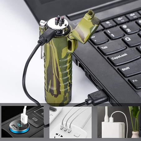 ولاعة بلازما كهربائية ومصباح LED: رفيقك المثالي للمغامرات الخارجية