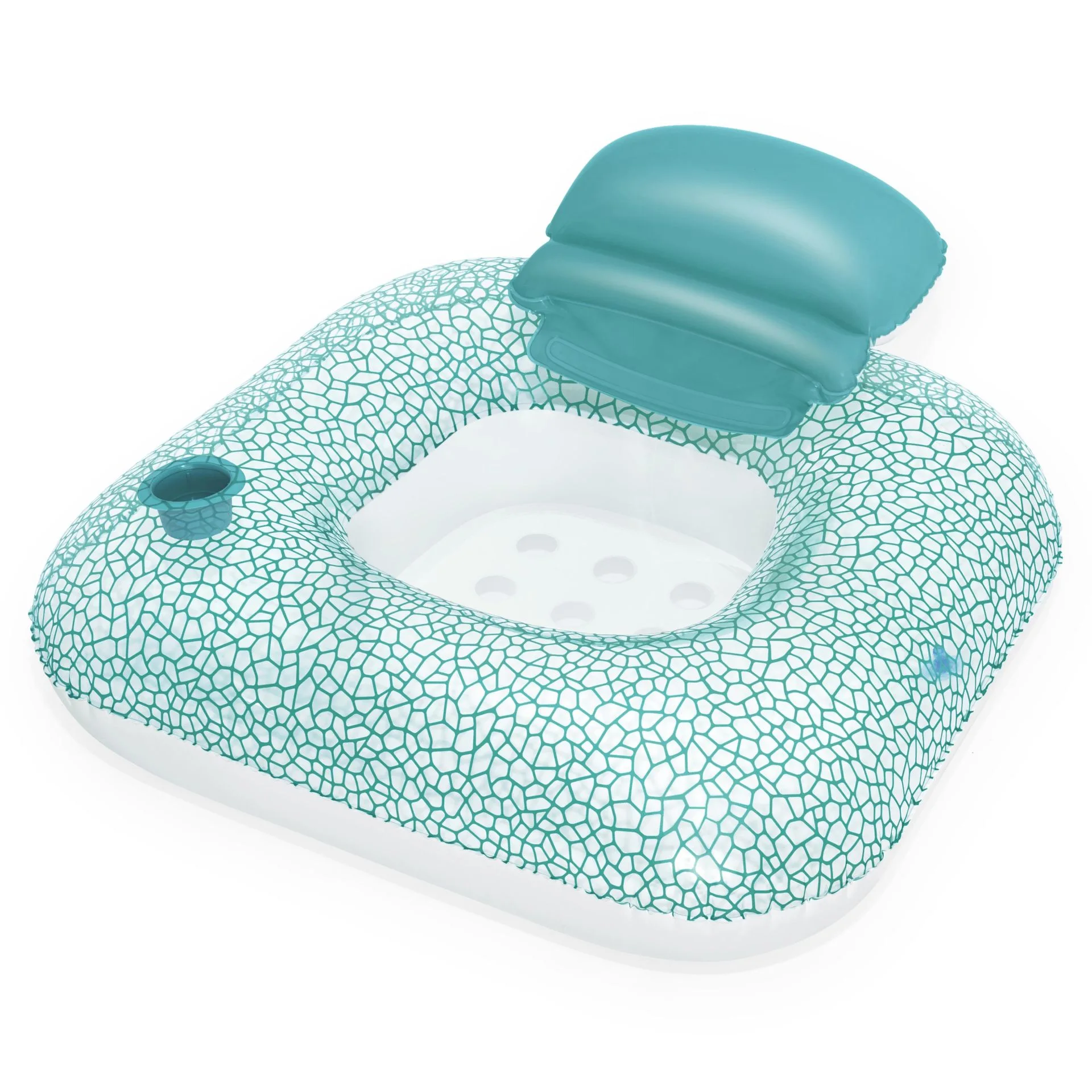 Fauteuil Gonflable Flottant avec Coussin Rabattable