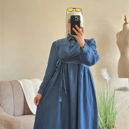 فستان دنيم أنيق