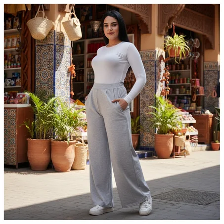 بنطال الأرجل الواسعة