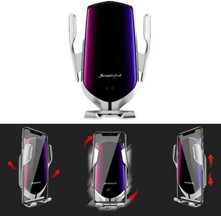 حامل الهاتف المحمول الذكي مع خاصية الشحن اللاسلكي