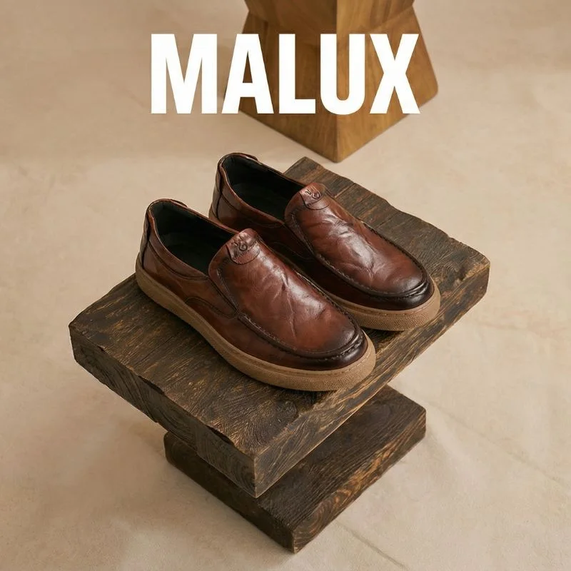 MALUX – Élégance Authentique en Cuir Naturel