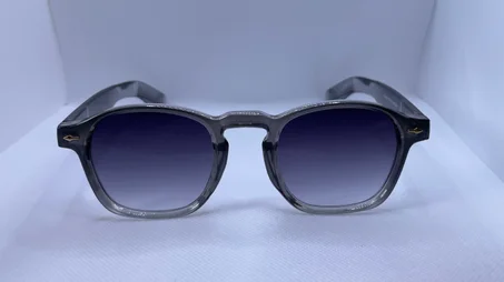 Frosted Grey – Semi-Transparent Sunglasses