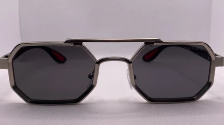 Prada Octagonal Metal Frame Sunglasses – Modern Luxury Redefined