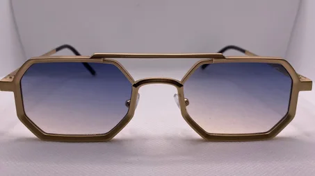 Prada Octagonal Gold Frame Sunglasses – Modern Luxury Redefined
