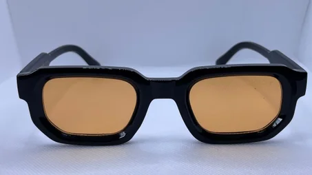 MOSCOT Lemtosh – Classic Black Frame with Amber Tinted Lenses