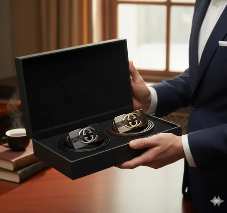 🖤 Pack Élégance Absolue – Deux Ceintures, Un Style Impeccable ci