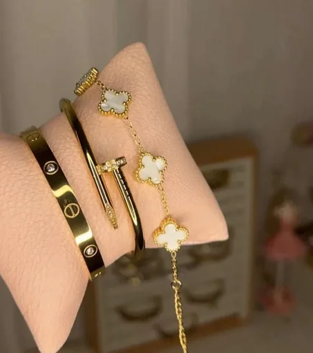 Lot de 3 Bracelets en acier inoxydables