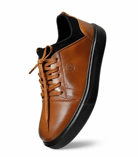 Baskets Confortables en Cuir Durable pour Homme