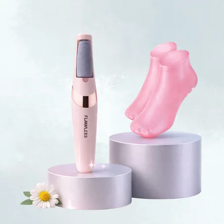 باك متكامل لتنعيم القدمين وإزالة الجلد الميت بسهولة