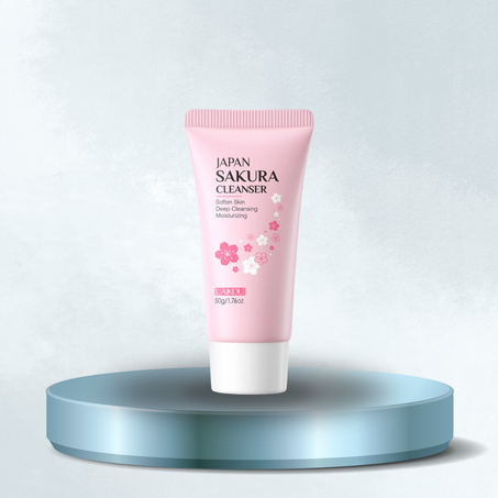 منظف الوجه الياباني Laiko بخلاصة زهور الساكورا