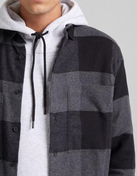 Surchemise flanelle carreaux poches