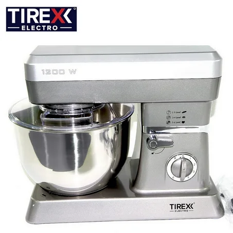 آلة العجن / Robot Pétrin Avec Bol 6.2L 1200W Tirexx PTR20G