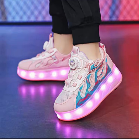 Patin à roulettes chargement USB ROZE