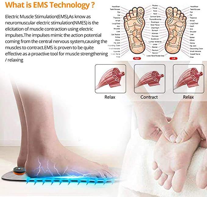 جهاز EMS لتدليك القدمين وتنشيط الدورة الدموية عن طريق الوخز بالإبر